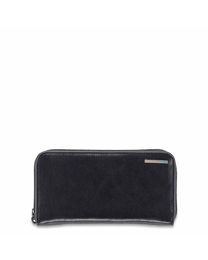 PIQUADRO - Portafoglio donna,4 soffietti, zip, porta monete -