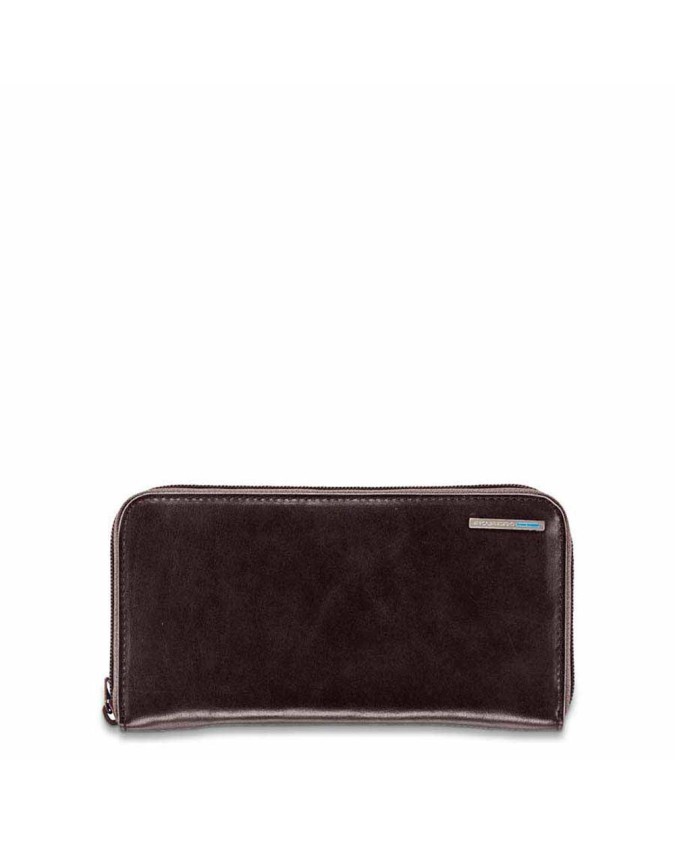 PIQUADRO - Portafoglio donna,4 soffietti, zip, porta monete -
