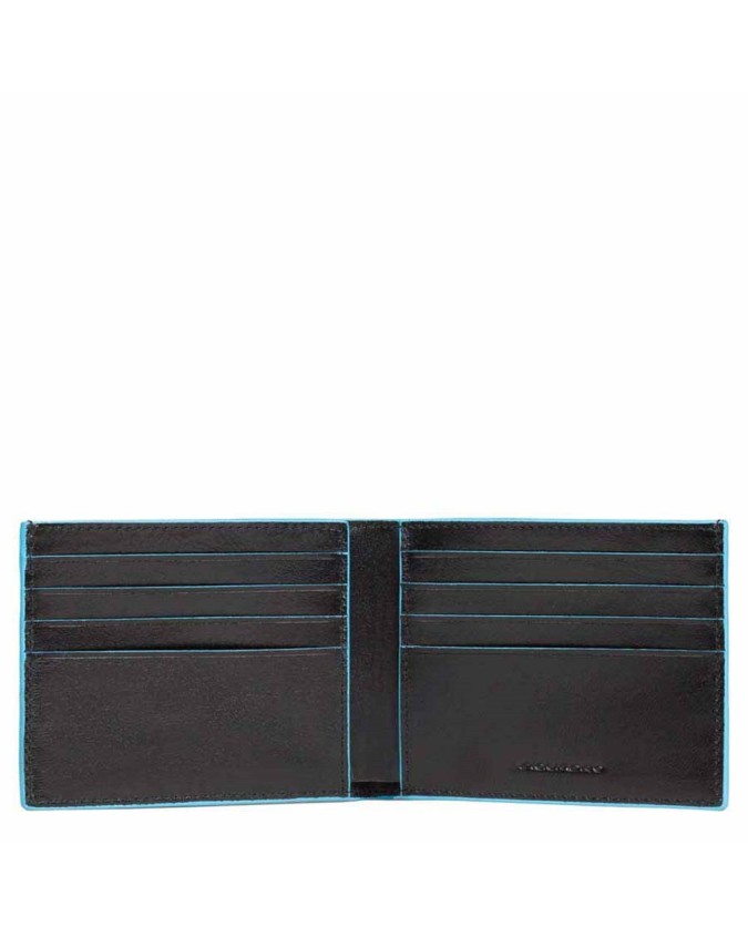 PIQUADRO - Portafoglio uomo con porta carte di credito - Nero -