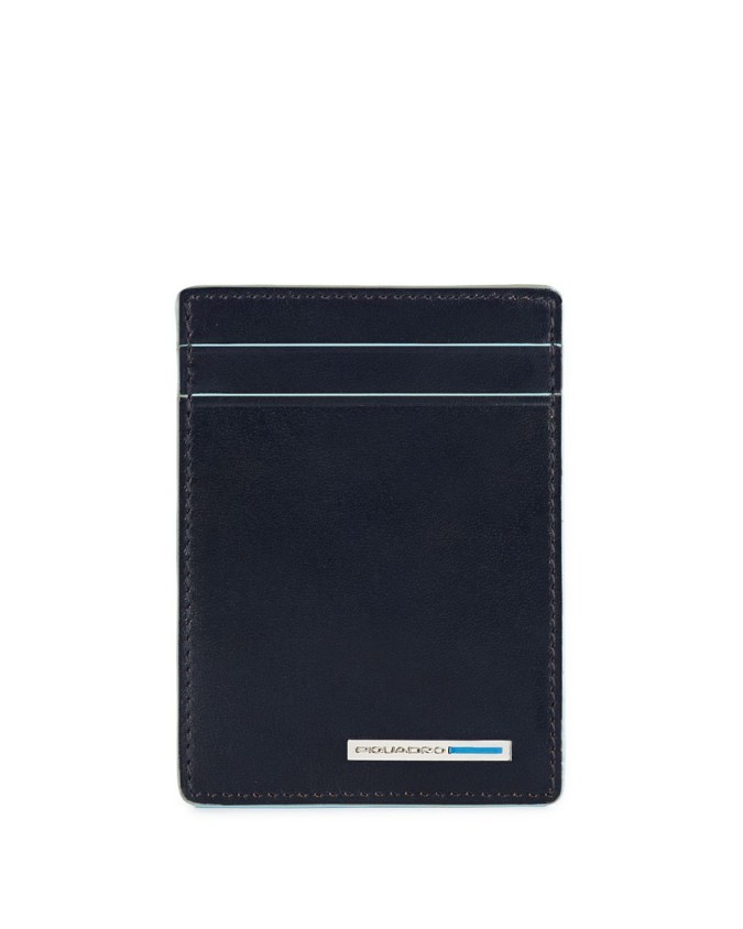 PIQUADRO - Porta carte credito,biglietti,ferma soldi - Blu -