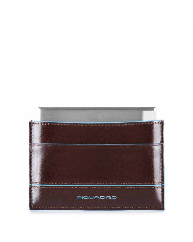 PIQUADRO - Power bank 1500 mAh con custodia in pelle - Mogano -