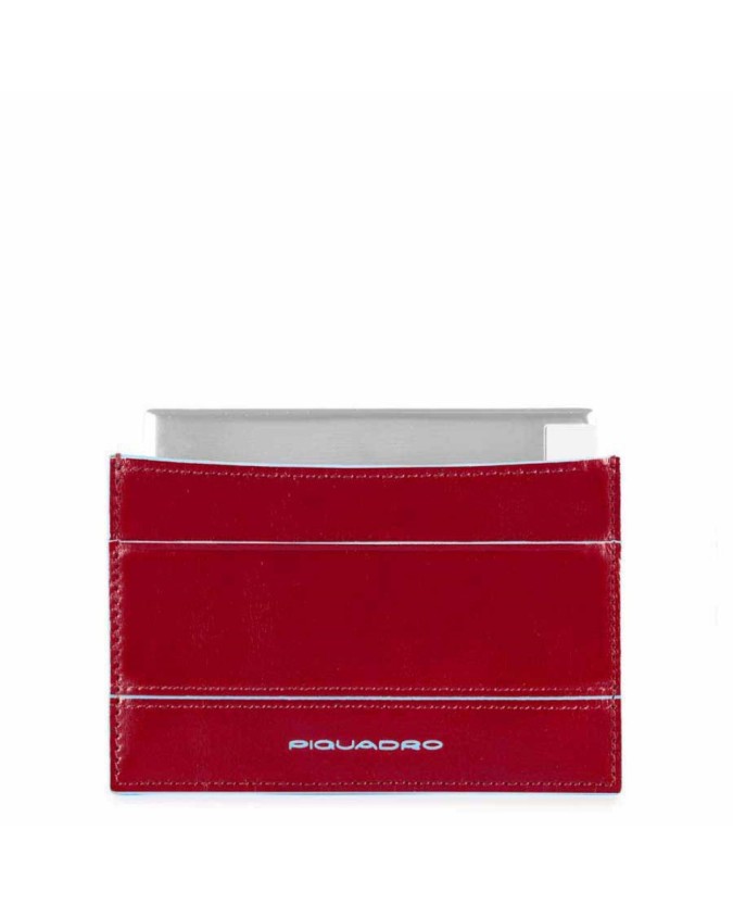 PIQUADRO - Power bank 1500 mAh con custodia in pelle - Rosso -