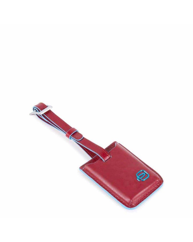 PIQUADRO - Address tag con CONNEQU in pelle - Rosso - AC3955B2/R