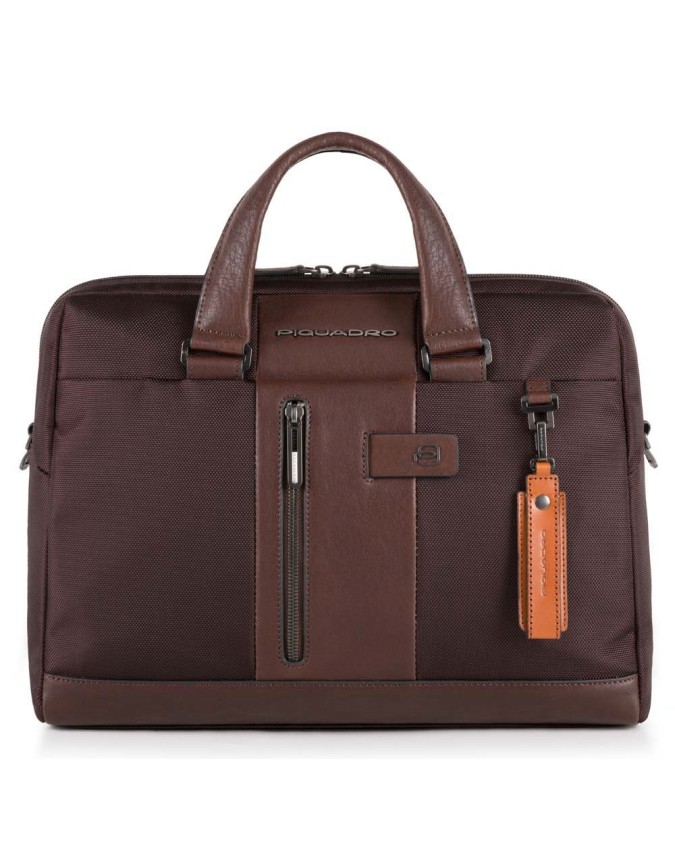 Cartelle porta PC PIQUADRO - Cartella 2 manici in pelle e
