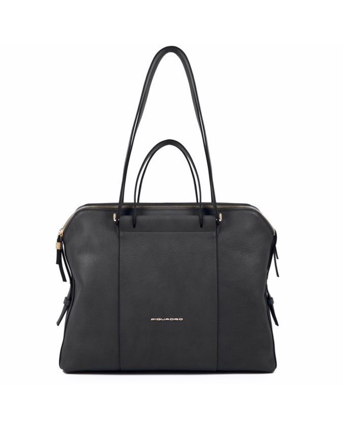 BORSE DA DONNA Piquadro - Borsa tre comparti in pelle Circle