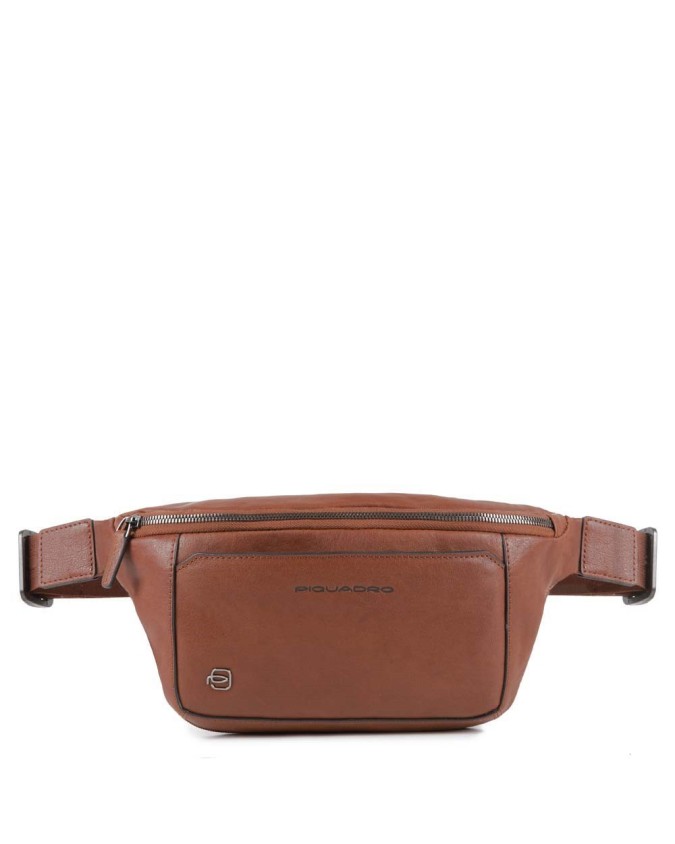 Marsupi PIQUADRO - Marsupio in pelle cuoio - Cuoio naturale -