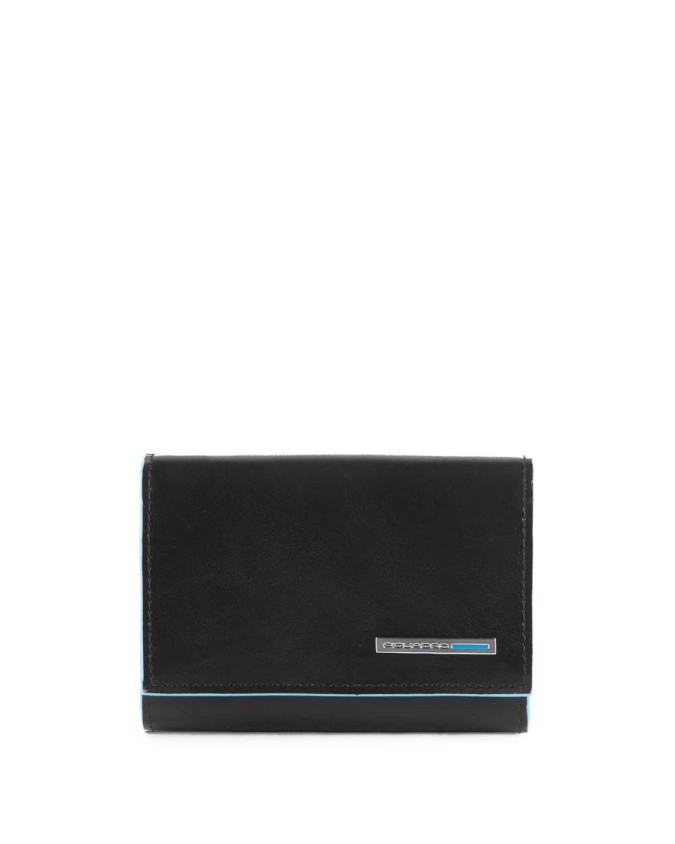 Porta carte di credito PIQUADRO - Astuccino in pelle - Nero -