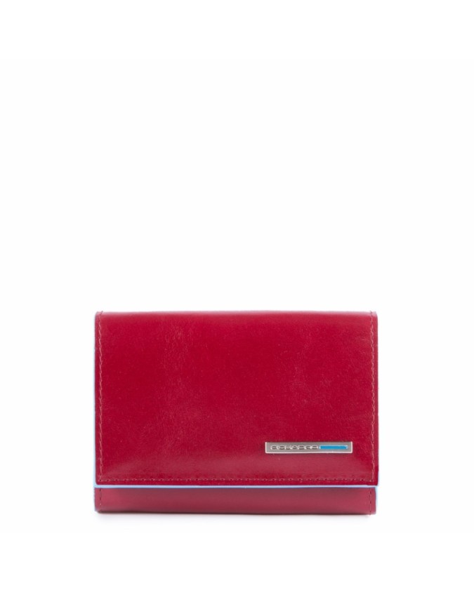 Porta carte di credito PIQUADRO - Astuccino in pelle - Rosso -