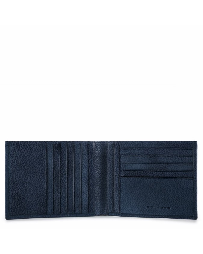 Portafogli Uomo PIQUADRO - Portafoglio uomo in pelle - Blu -