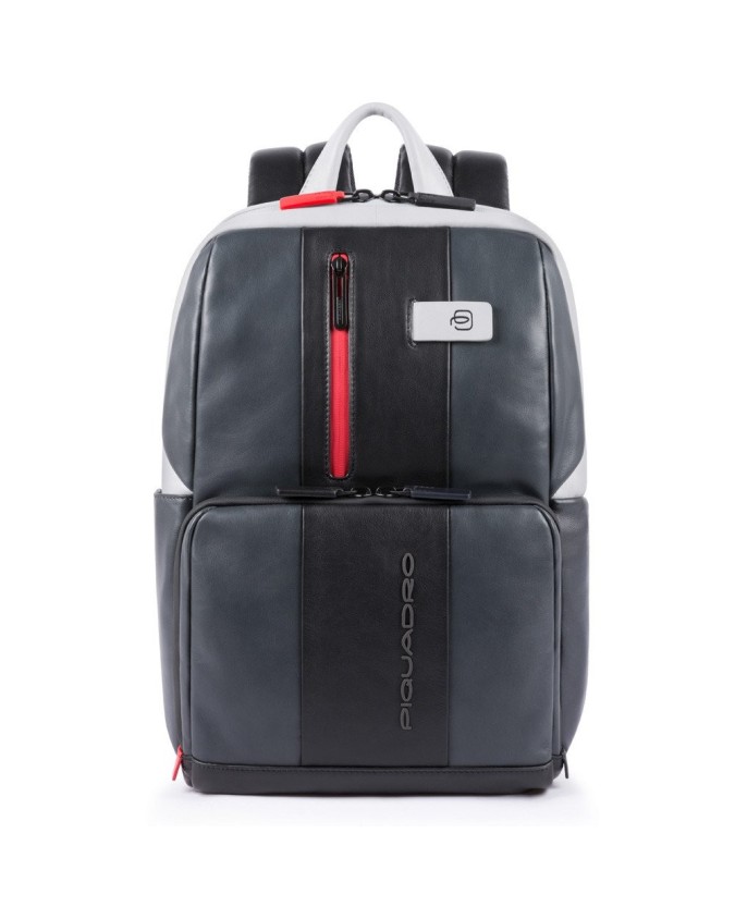 Piquadro - Zaino  in pelle porta PC 14'' e porta iPad Urban