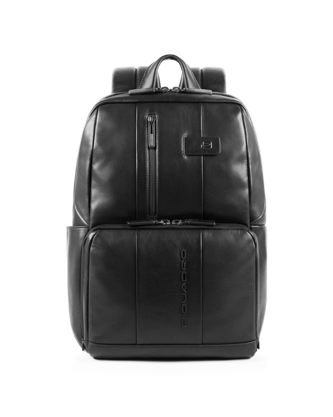 Piquadro - Zaino  in pelle porta PC 14'' e porta iPad Urban