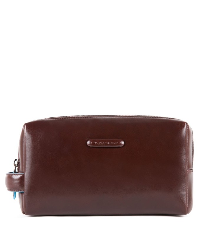 Beauty case Piquadro - Necessaire due scomparti in pelle Blue