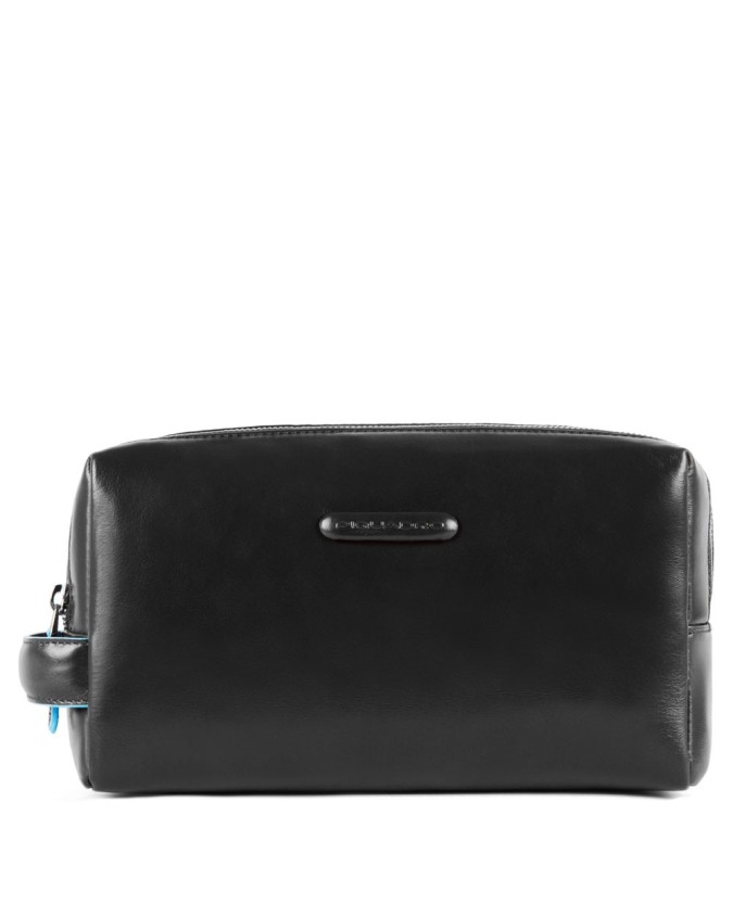 Beauty case Piquadro - Necessaire due scomparti in pelle Blue