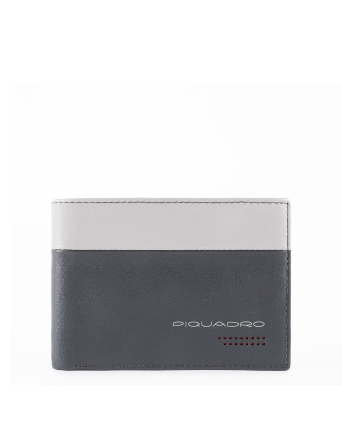 Piquadro - Portafoglio uomo in pelle con portamonete Urban