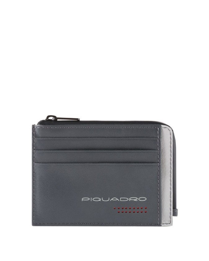 Porta carte di credito Piquadro - Bustina portamonete in pelle