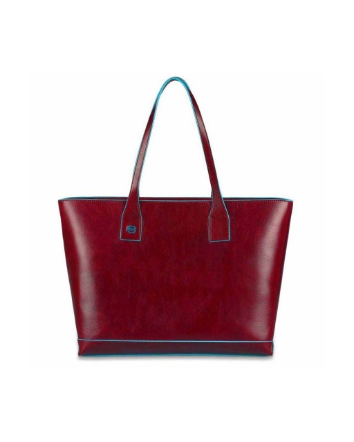 Piquadro - Shopping bag con compartimento porta iPad®mini Blue Square
