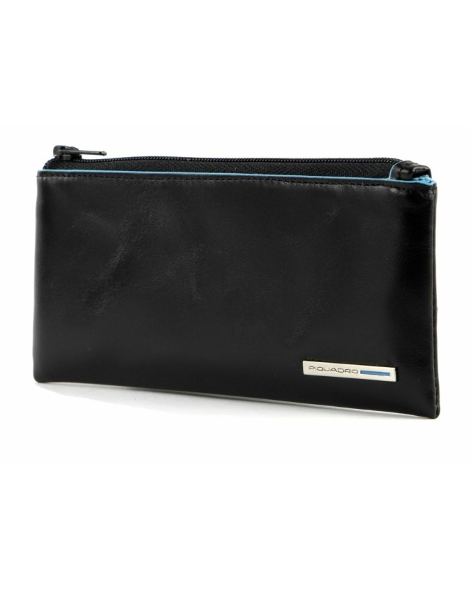 PIQUADRO - Astuccio Portachiavi in Pelle con un anello  - PC1514B2