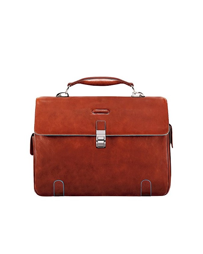 PIQUADRO - Cartella in pelle a due soffietti porta PC 15"  - CA1066B2