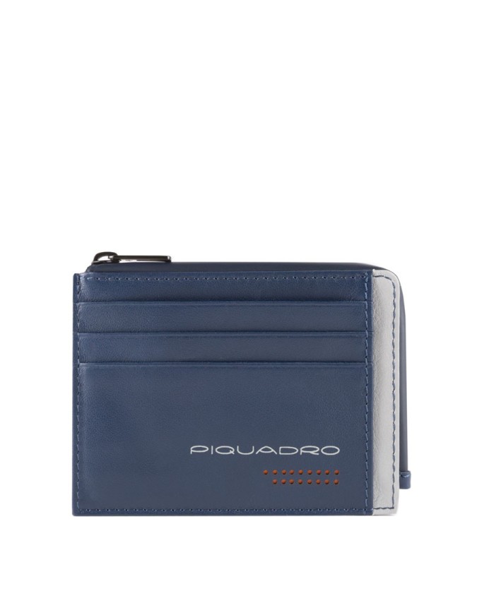 Porta carte di credito Piquadro - Bustina portamonete in pelle