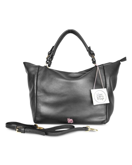 Borse a Spalla Love My Bags Happy - Sacca in vitello due manici