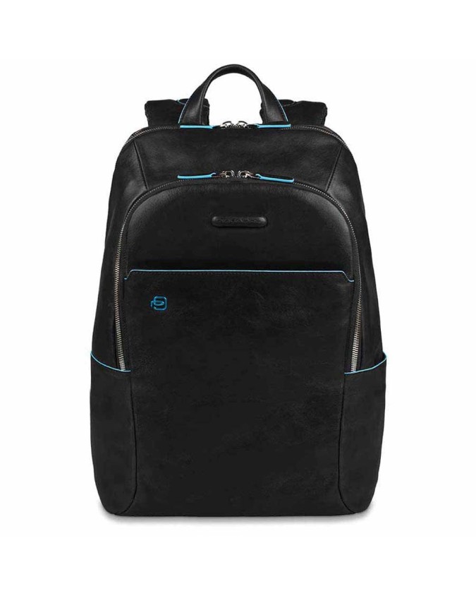 Piquadro -  Zaino in pelle porta computer 14'' Blue Square