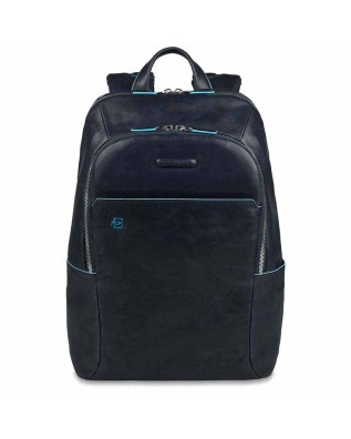Piquadro -  Zaino in pelle porta computer 14'' Blue Square