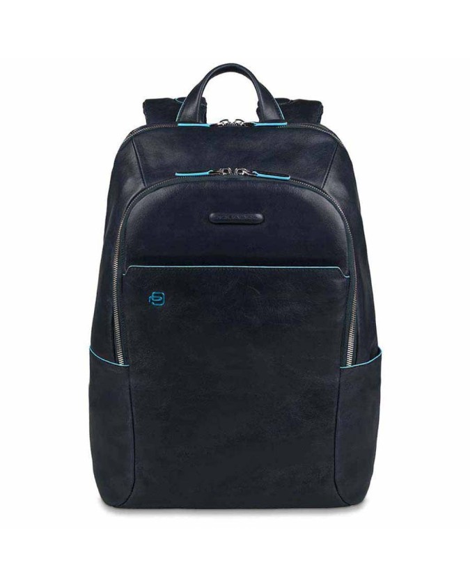 Piquadro -  Zaino in pelle porta computer 14'' Blue Square