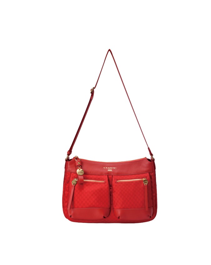 BORSE DA DONNA Nannini - Borsa a tracolla nylon doppia tasca
