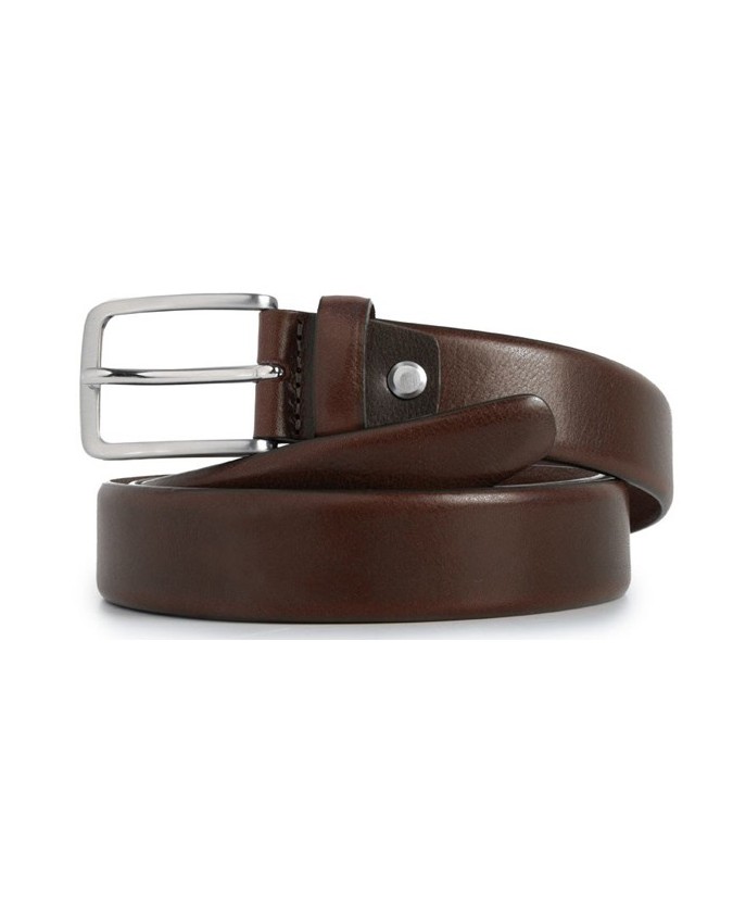PIQUADRO - Cintura 30mm in pelle marrone - Marrone - CU3902C56/M