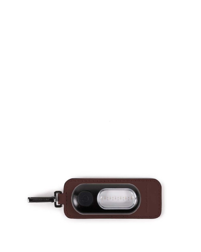 Etichette porta Indirizzo Piquadro - Address tag in pelle con