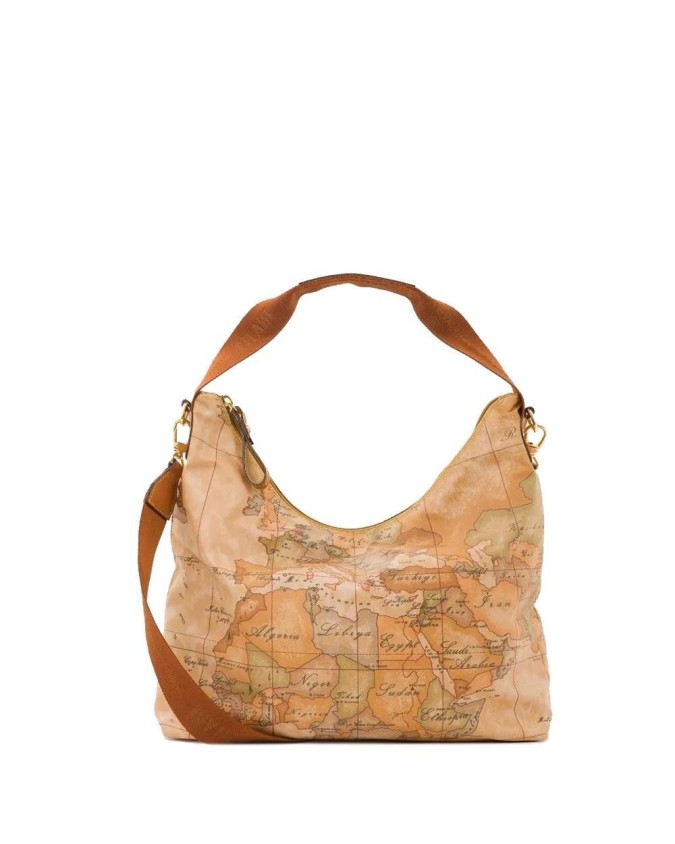 Alviero Martini Prima Classe - Borsa sottospalla con tracolla Pelle naturale e tessuto goffrato