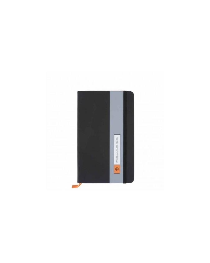 Agende e Portadocumenti Piquadro - Quaderno A6 pelle e tessuto