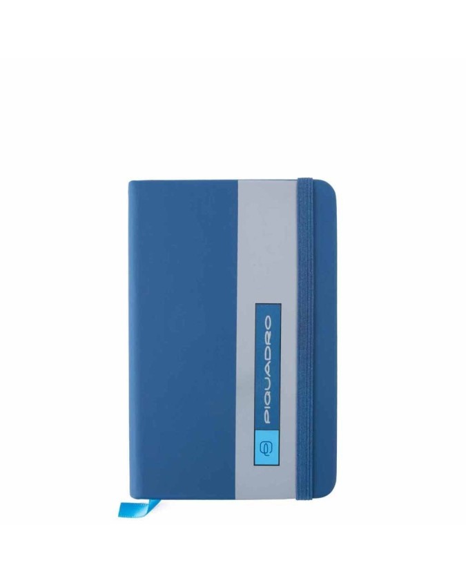 Agende e Portadocumenti Piquadro - Quaderno A6 pelle e tessuto