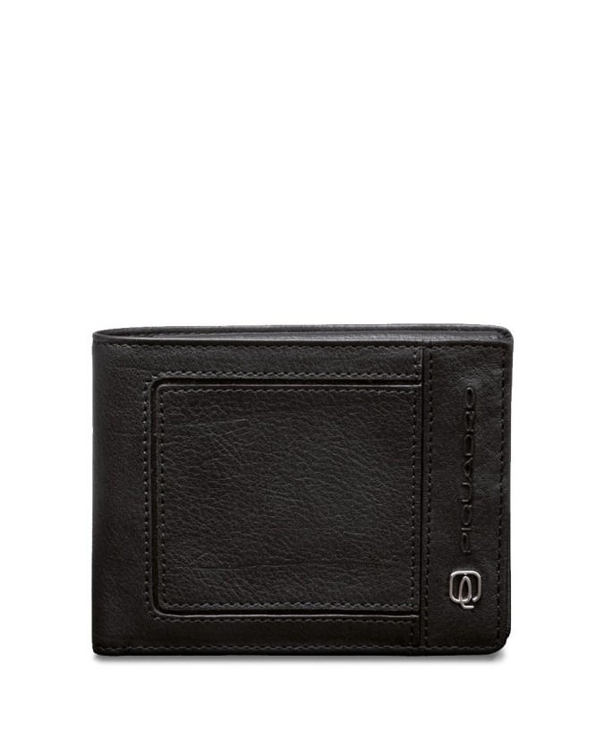 PIQUADRO - Portafoglio uomo con porta carte credito - Nero -