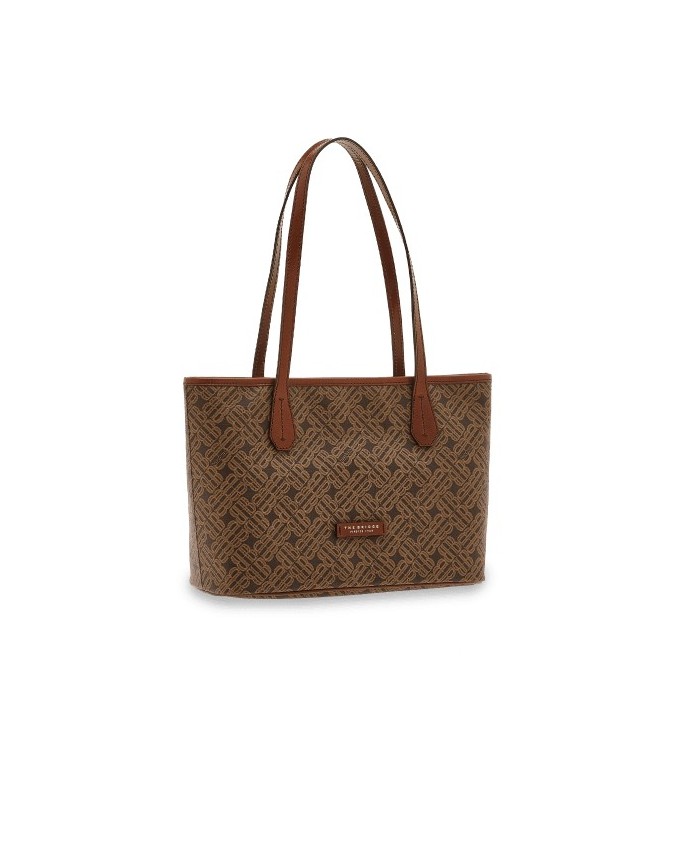 BORSE DA DONNA The Bridge - Borsa Shopping con riporti in pelle