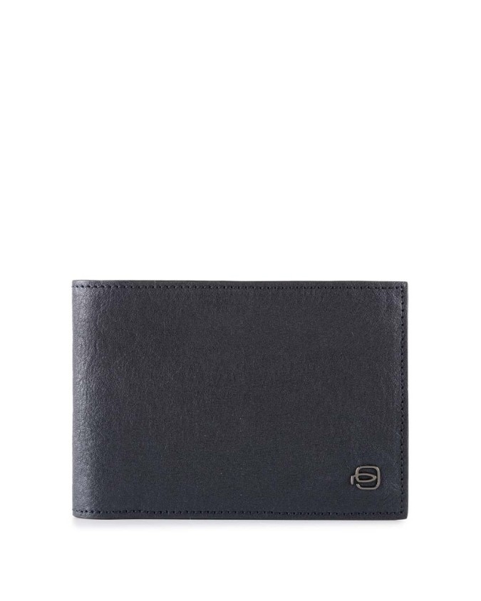 Piquadro - Portafoglio uomo con porta monete in pelle Black Square