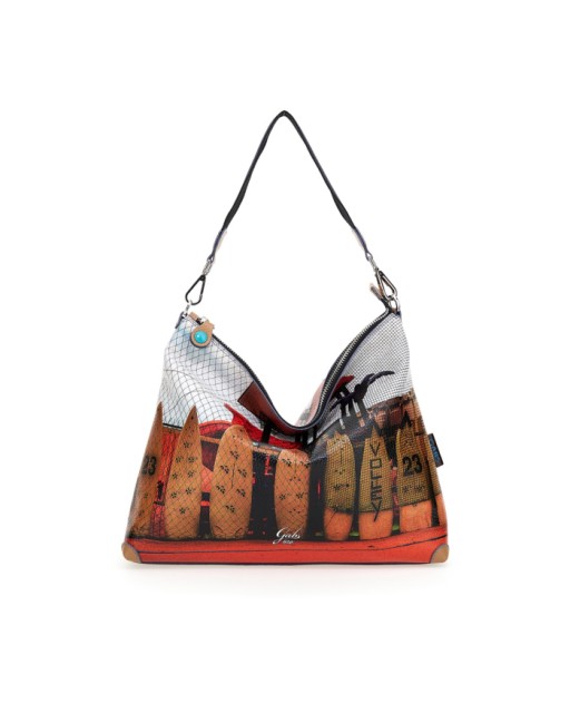 BORSE DA DONNA Gabs - Borsa a spalla Vesta Tg L Trip in tessuto