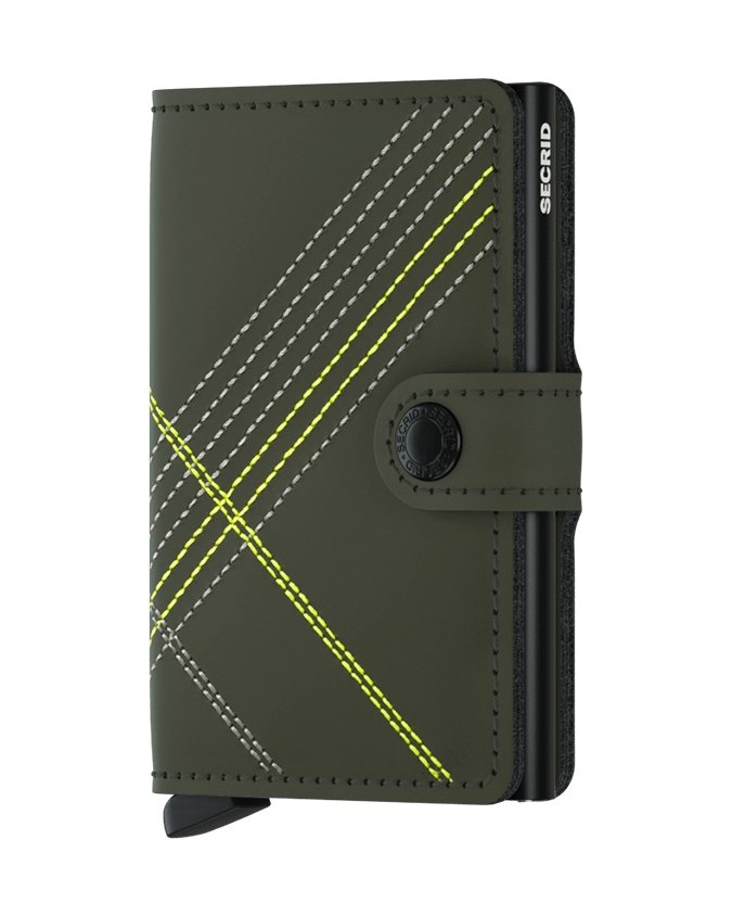 Portafogli Uomo Secrid - Miniwallet in pelle alluminio Matte