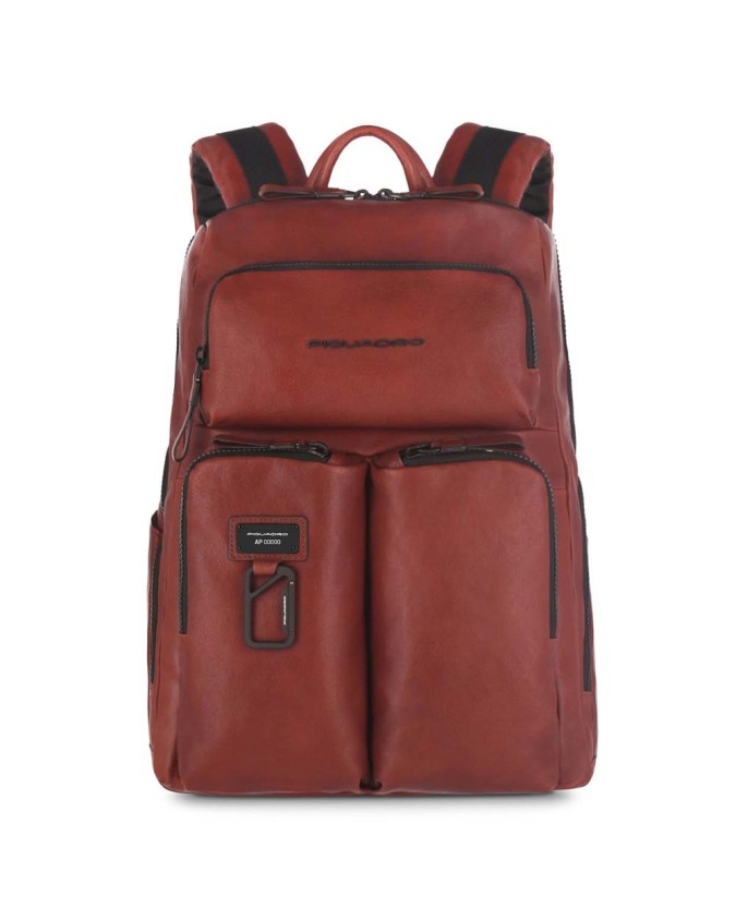 Zaini Porta PC Piquadro - Zaino in pelle porta pc 15'' con