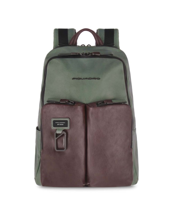 Zaini Porta PC Piquadro - Zaino in pelle porta pc 14'' e porta