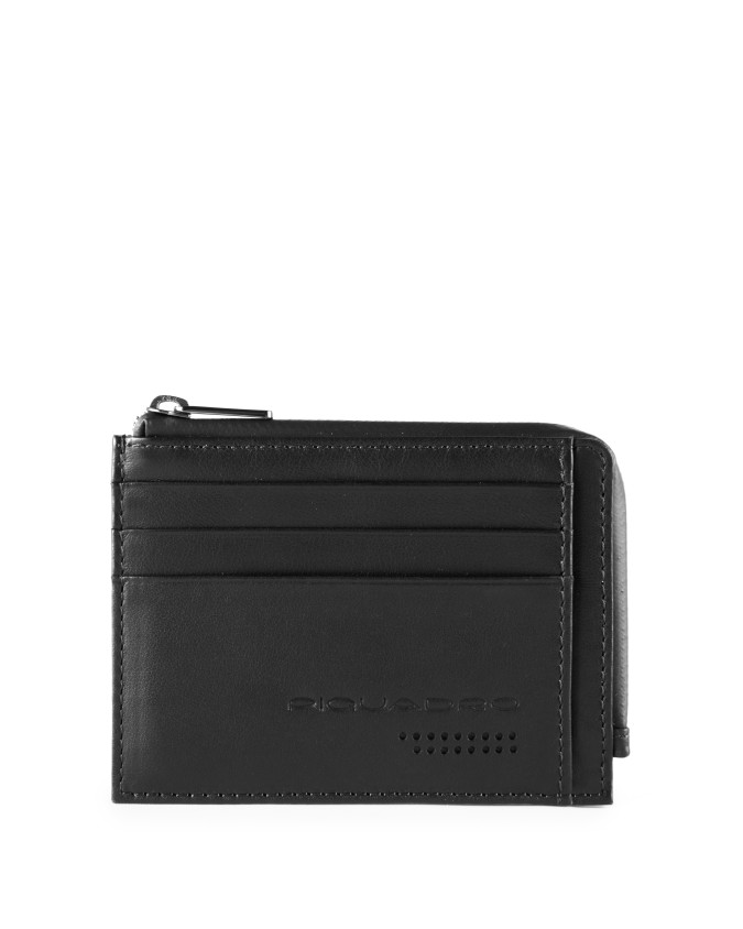 Porta carte di credito Piquadro - Bustina portamonete in pelle