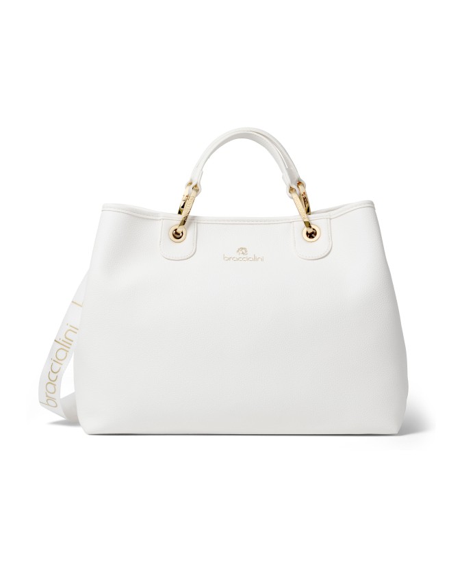 BORSE DA DONNA Braccialini - Borsa grande a mano in ecopelle