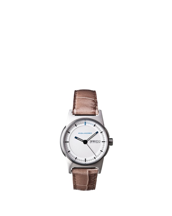 Orologi PIQUADRO - Orologio SOLO TEMPO q.zo 34 mm acc sat, cint