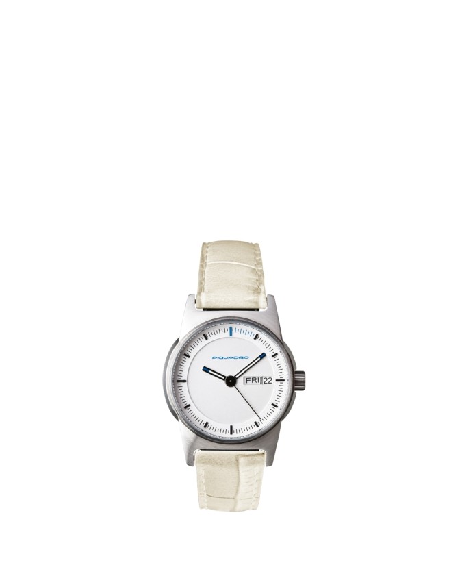 Orologi PIQUADRO - Orologio SOLO TEMPO q.zo 34 mm acc sat, cint