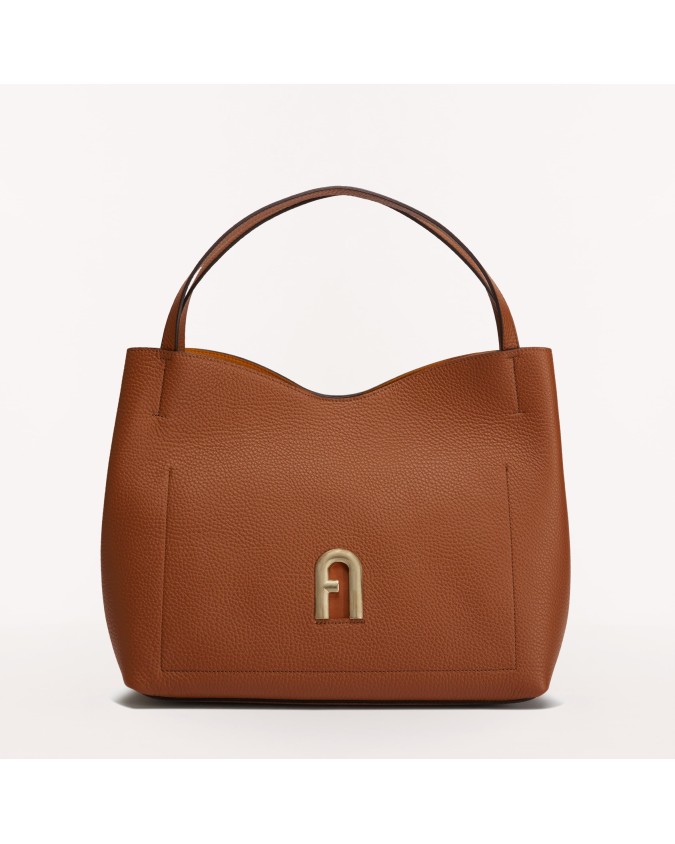 BORSE DA DONNA Furla - Borsa sotto spalla Hobo in pelle Primula