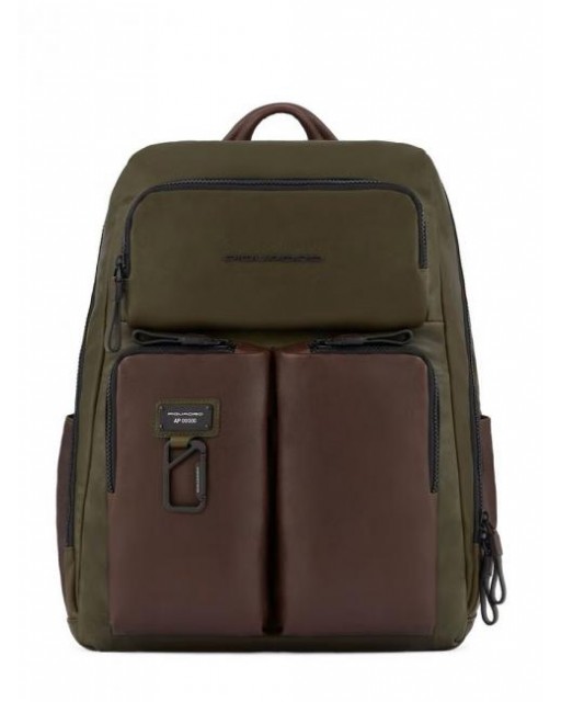 Zaini Porta PC Piquadro - Zaino in pelle porta pc 15'' con
