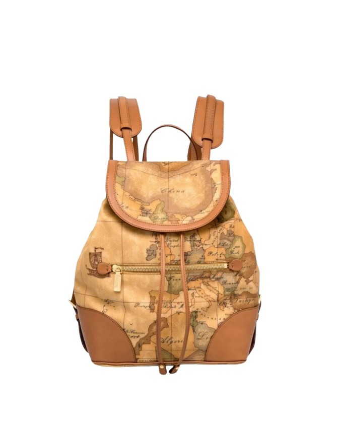 Alviero Martini Prima Classe -  Zaino con angoli in pelle Geo Classic