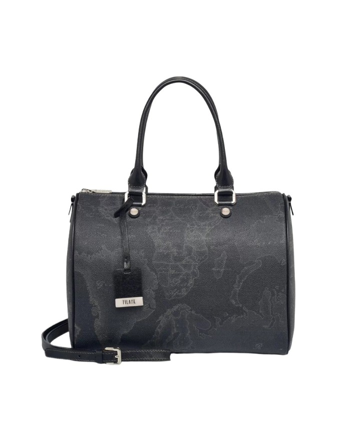 Alviero Martini Prima Classe - Borsa media a bauletto con tracolla Geo Black