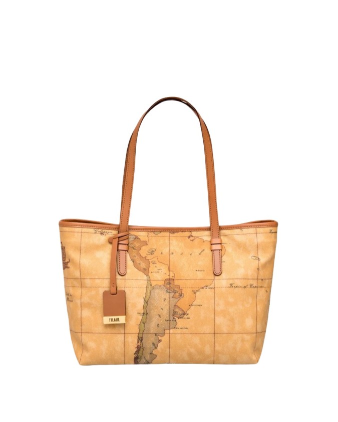Alviero Martini Prima Classe - Borsa shopping grande con doppio manico Geo Classic