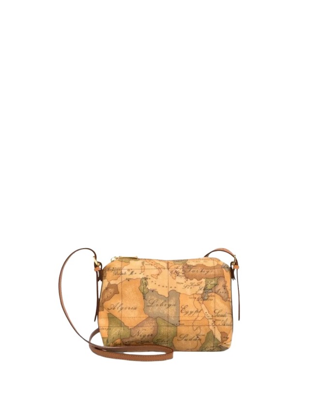 Alviero Martini Prima Classe -  Borsa mini a tracolla in tessuto stampato Geo Classic